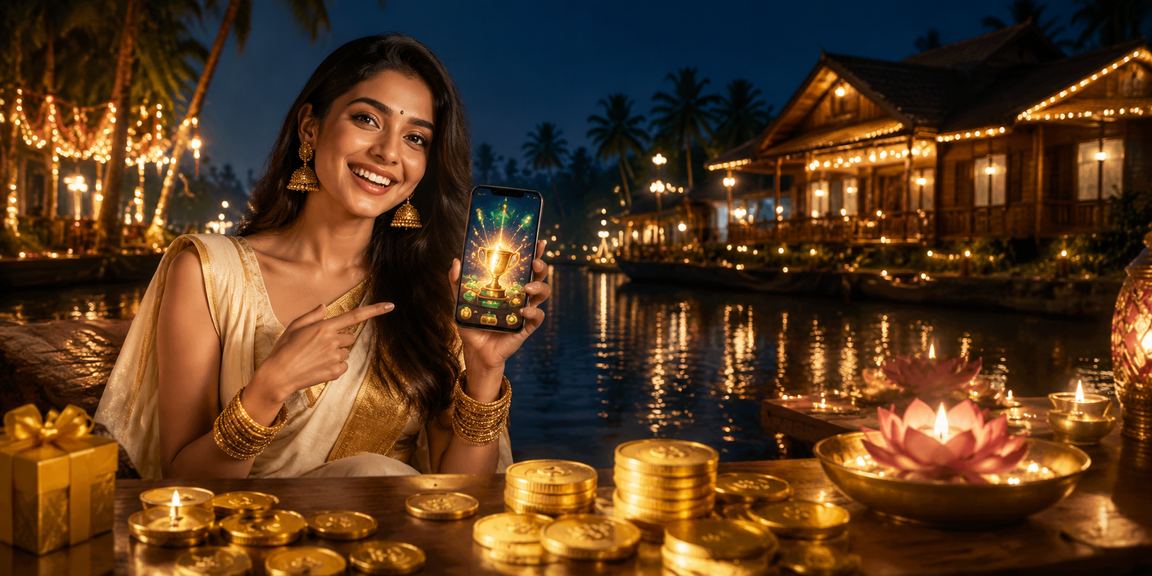 Mobile sports betting during Diwali festival in Kerala
